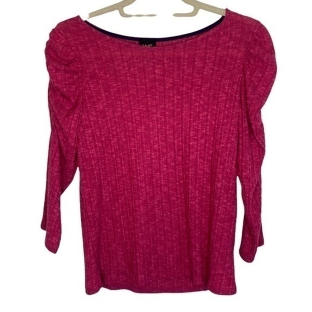 Anthropologie W5 Berry Stretch Blouse Size Large NWOT
